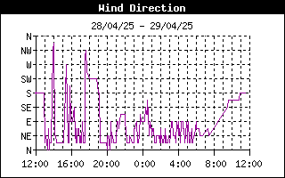 grafico direzione vento